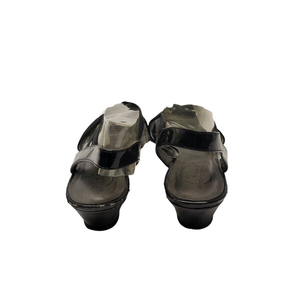 LIFE STRIDE Womans SIMPLY COMFORT Shoes BLACK Low Heel Dress Sandals size 7.5 - Picture 5 of 7